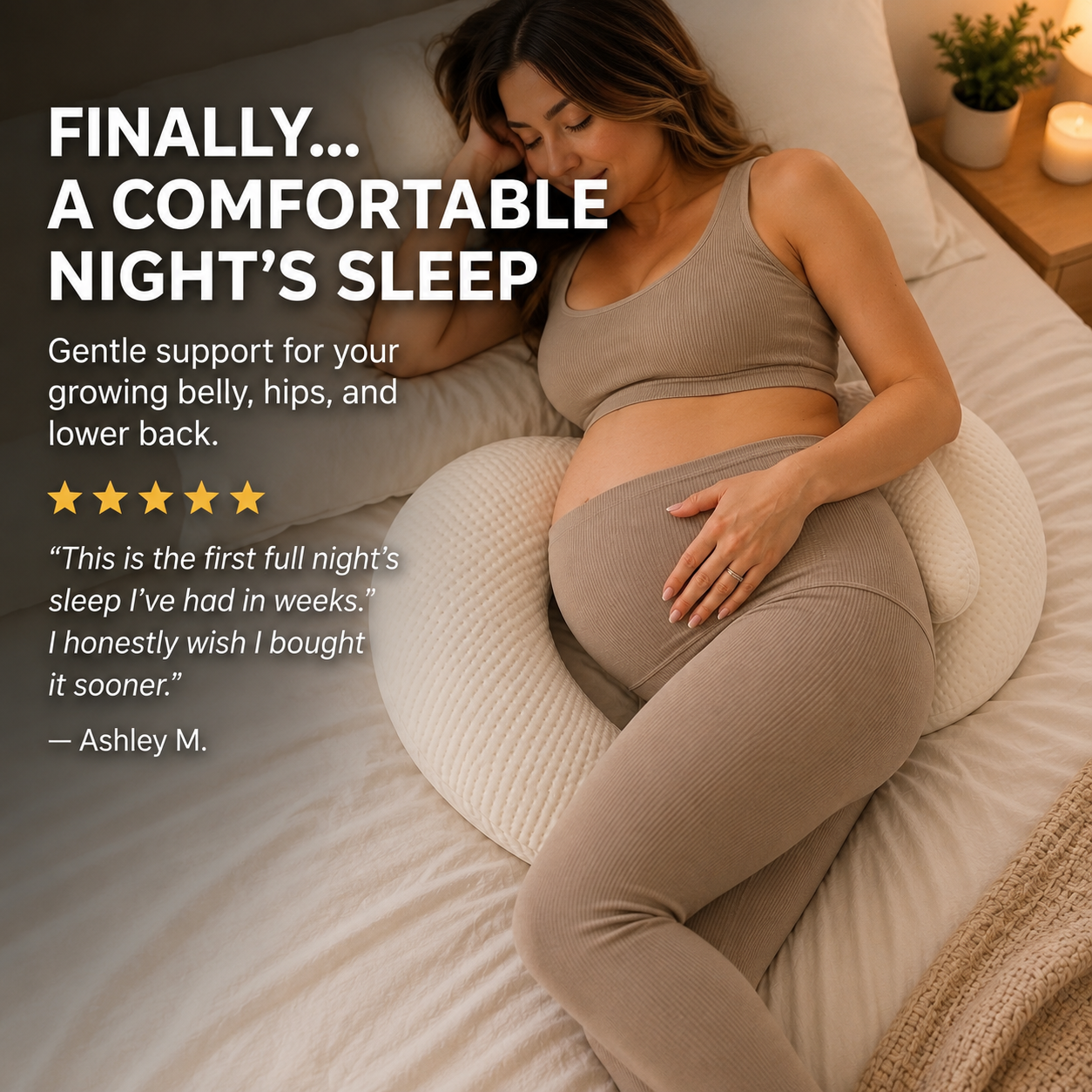 Pregnancy Support Pillow for Better Sleep